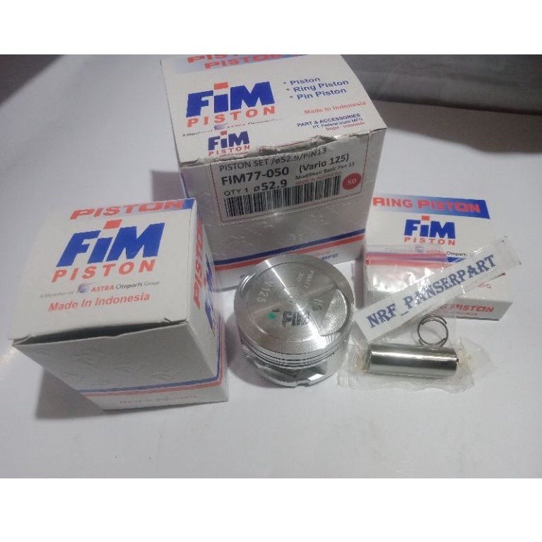 PISTON KIT SEHER SET RING HONDA VARIO 125 OS/SIZE STANDAR STD 50 100 150 200 52,4 - 54,4 MM PEN 13 P
