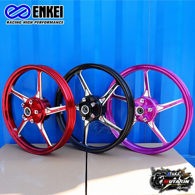 (Promosi Waktu Terbatas) ENKEI pelek CNC VELG ring 17 FG511 PNP mx king VIXION NEW NVL NVA MXKING NE