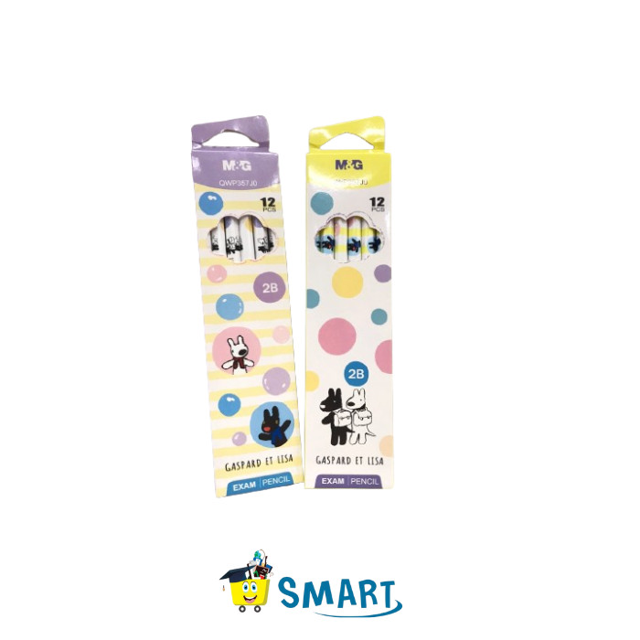 

(1PAK/12PCS)M&G PENCIL 2B QWP35J0 COLORFUL