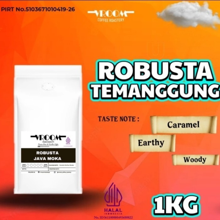 

[Coffee New] Kopi Robusta Java Temanggung 1kg Roast Bean & Bubuk - 200gram