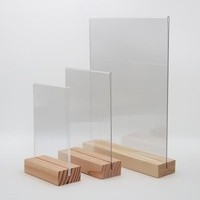 

TERMURAH....Wood Holder Card Tag Holder Kayu 8cm Stand Akrilik