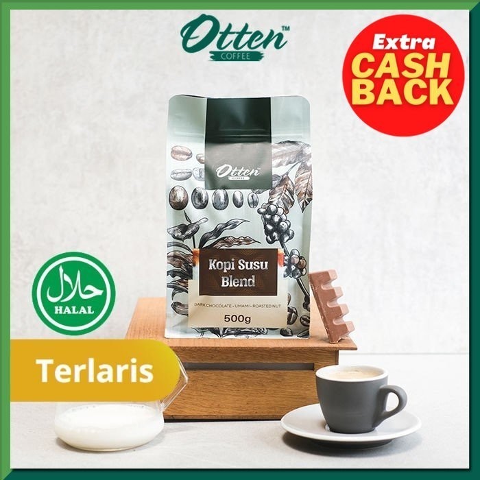 

[Coffee New] Kopi Susu Blend - 500gr - Biji Bubuk Commercial Blend - Otten Coffee - Medium Coarse