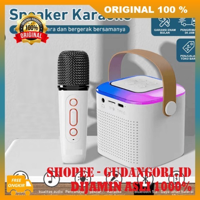 Speaker Karaoke Premium Speaker Bluetooth Karaoke 1Mic ORIGINAL