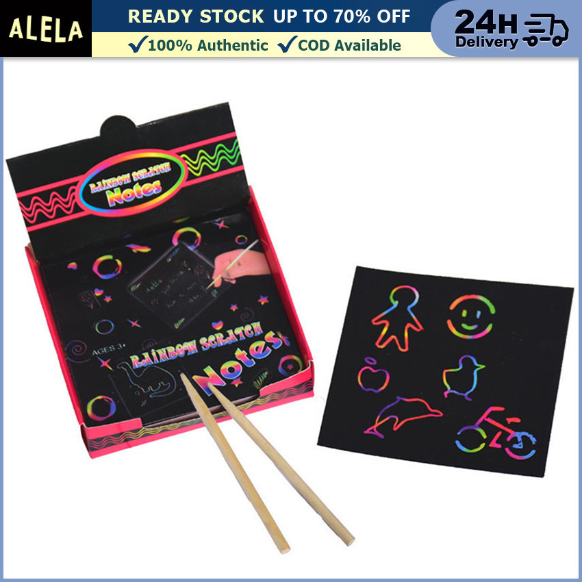

Scratch Note Paper Magic Gosok Kertas Warna Warni Buku Gambar Painting Set