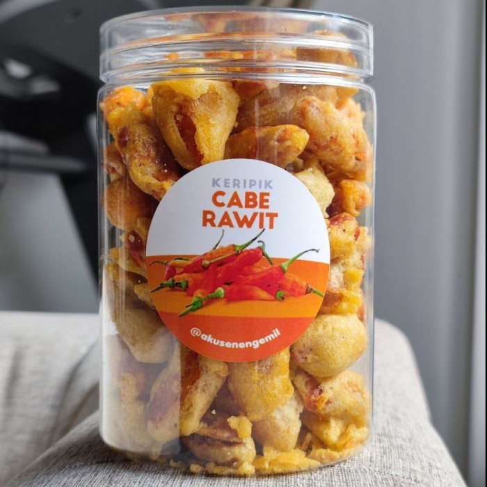 

New KERIPIK CABE RAWIT CRISPY PEDAS 750ml | KERIPIK SAYUR BUAH PREMIUM