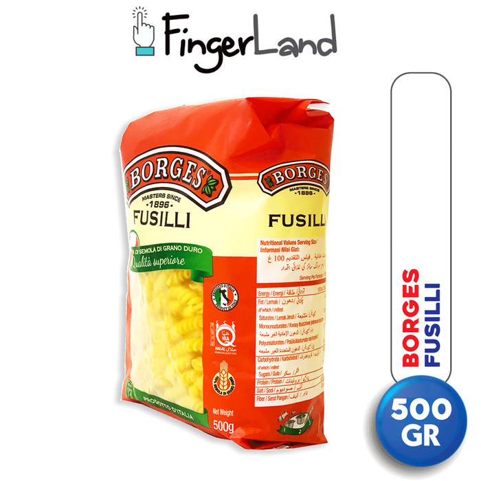 

BORGES Fusili Pasta 500 gram Pasta Fusili Instan