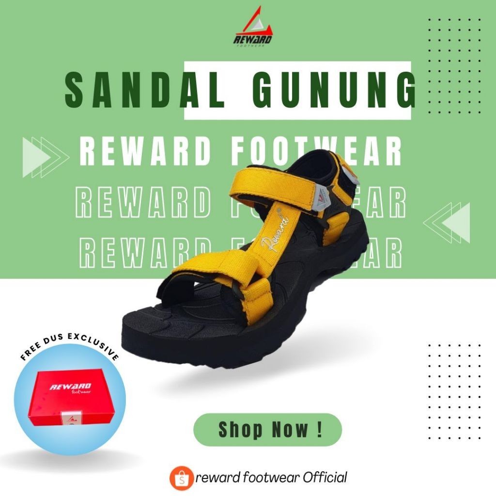 PROMO BIG SALE RAMADHAN BELI 1 GERATIS TASS REWARD Sandal Gunung Atlanta series outsole Hitam