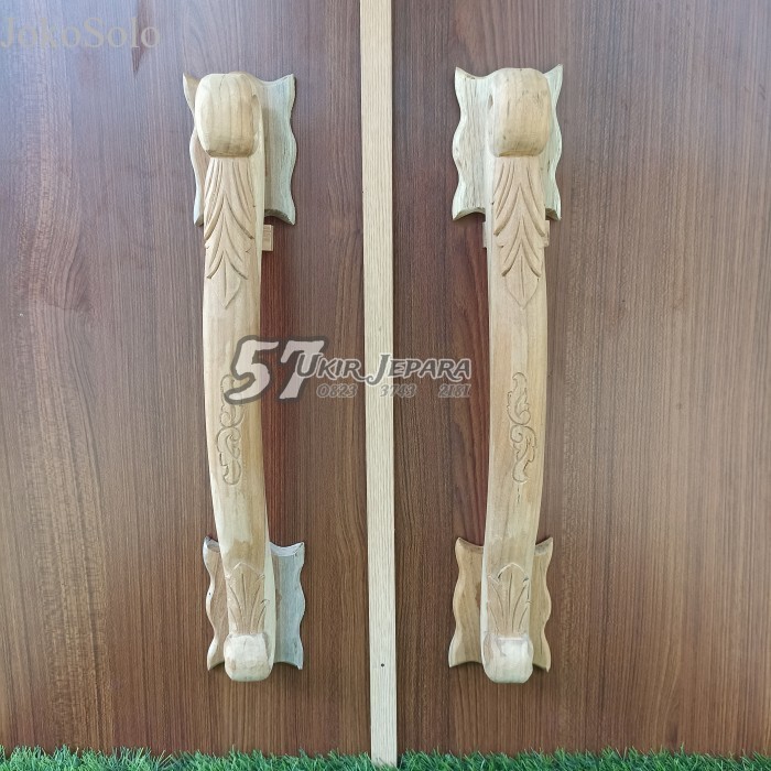 

Gagang / Tarikan pintu rumah murah minimalis kayu jati ukir jepara - mentahan murah