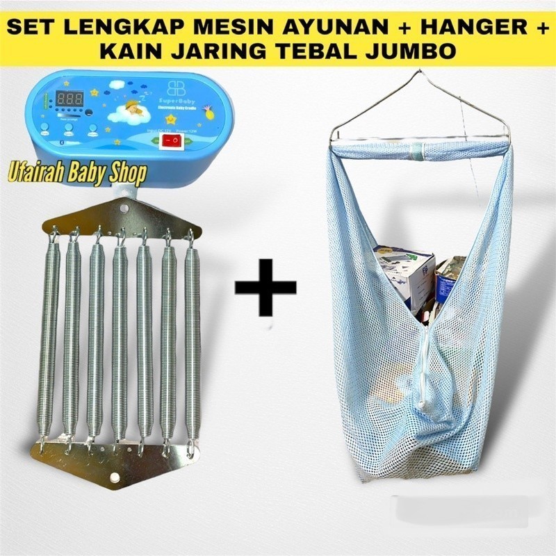 Ayunan Bayi Elektrik Otomatis / Set Lengkap ayunan bayi otomatis / ayunan listrik