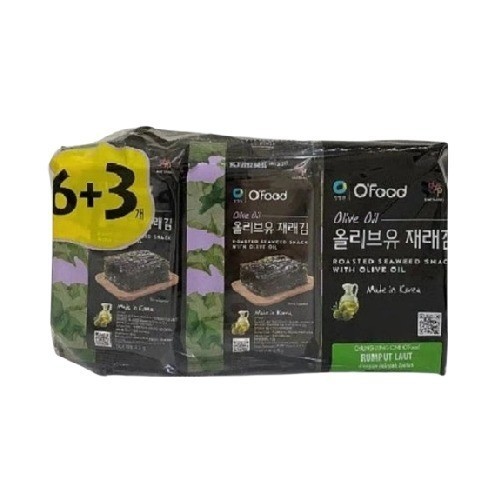 

O'FOOD S R.SEAWEED OLIVE O 6+3 9X4.5GR