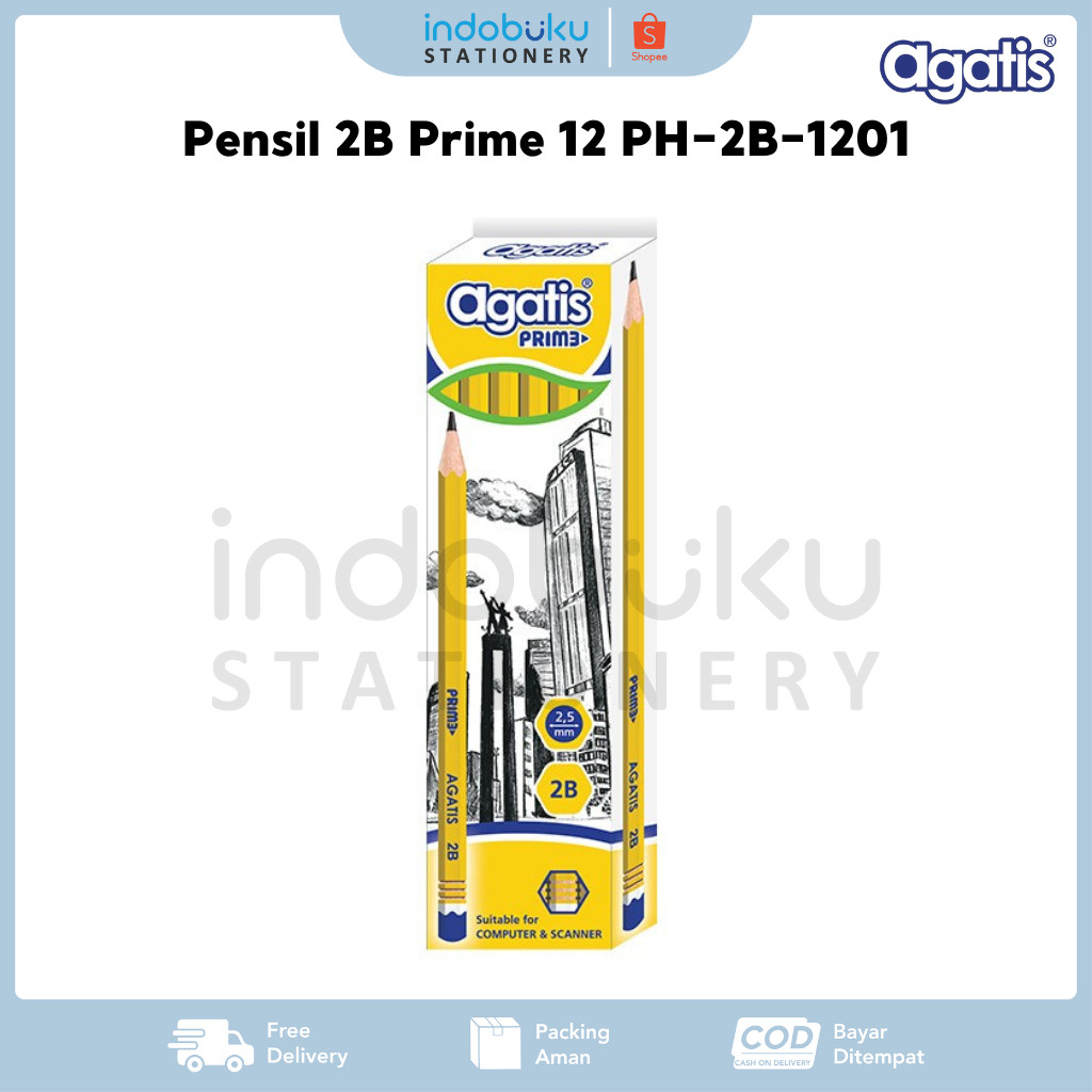 

Pensil 2B Prime Agatis 12 PH-2B-1201 (1Pack Isi 12Pcs)