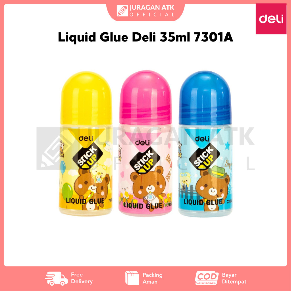 

Liquid Glue Deli 35ml 7301A Lem Cair Bening Deli 7301A