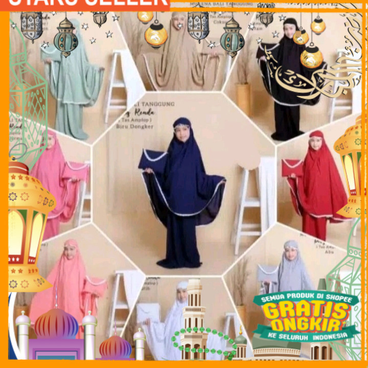 MUKENA ANAK TANGGUNG TERBARU RENDA FREE TAS MUKENA / MUKENA ANAK POLOS / MUKENA ANAK TANGGUNG POLOS/