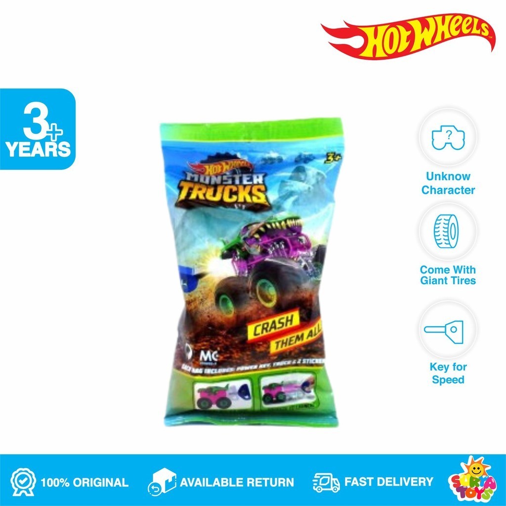 Hot Wheels Monster Trucks Mini Blind Bag - Suryatoys