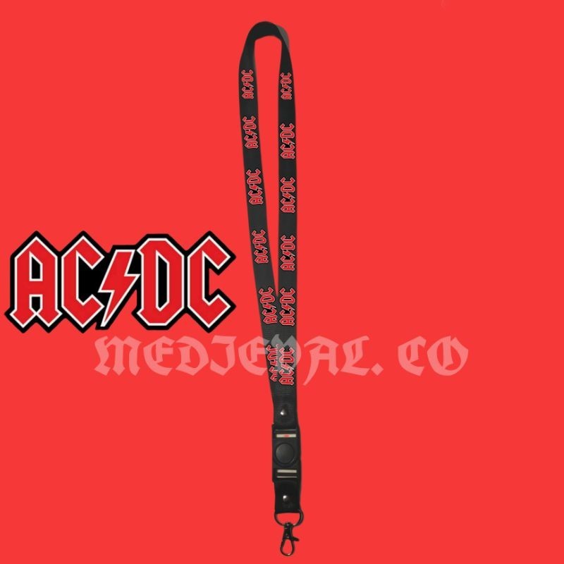 LANYARD gantungan kunci ACDC NIRVANA GNR GUNS N ROSES RAMONES MATERNAL AVENGED SEVENFOLD A7X BURGERK