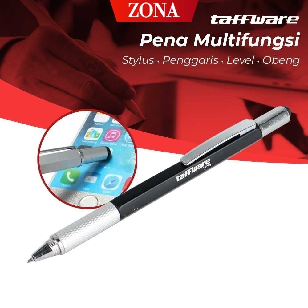 

ZONA Pena Multifungsi Plastik Stylus Penggaris Waterpass Obeng - 9625