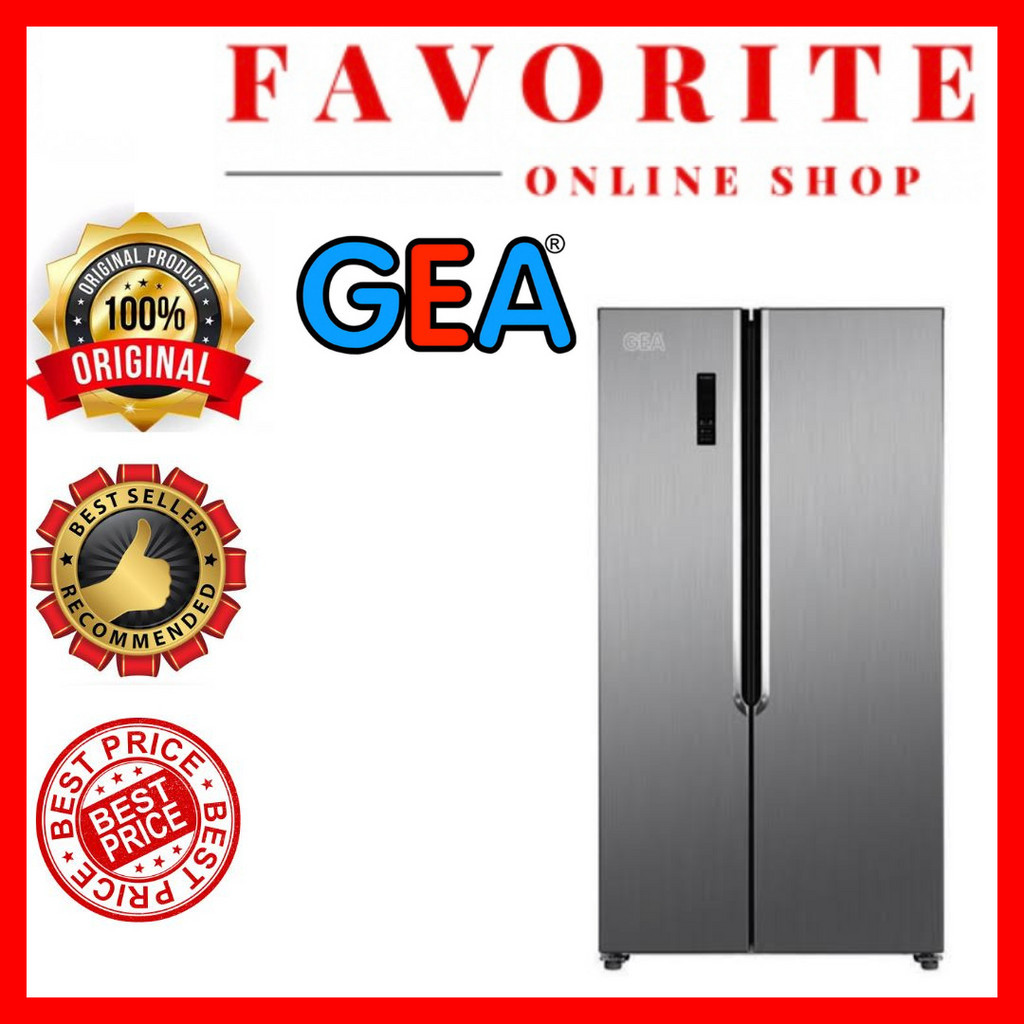 KULKAS GEA SIDE BY SIDE 472 GEA KULKAS G2D-472 G2D472 SIDE BY SIDE