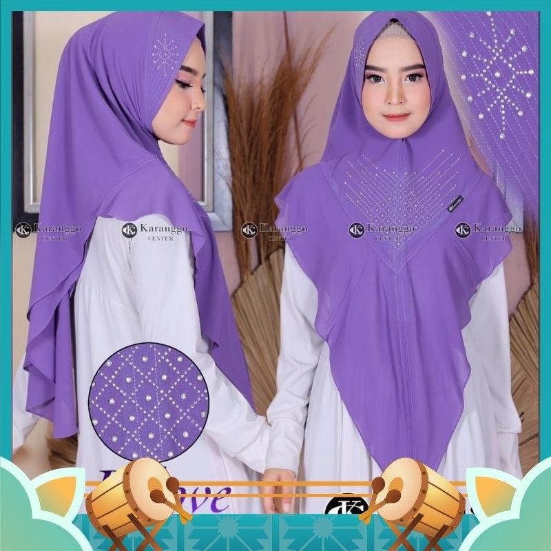 Fashion Wanita Muslimah Muslim Keren Kekinian Hijab Murah Khimar Lembut / khimar andine karanggo hij