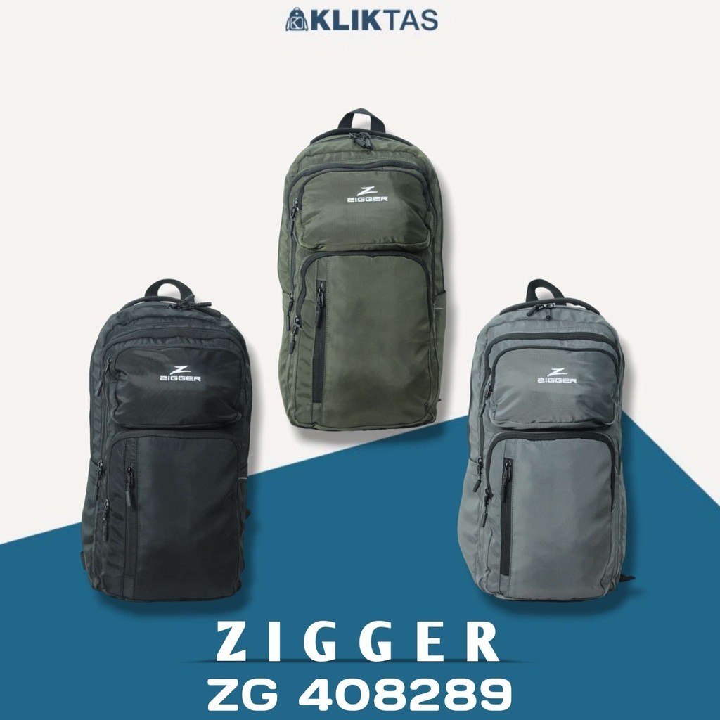Tas Ransel Pria Zigger 408289 Backpack Kerja Kuliah Sekolah