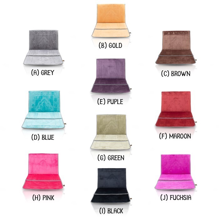 Sajadah Sandar Multifungsi Untuk Sandar / Sender / Duduk / Lipat - All - ASYRAF P. STD, FUCHSIA