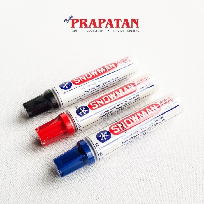 

Spidol Permanen Snowman Besar 450 / Snowman Permanent Marker - Merah -YY41