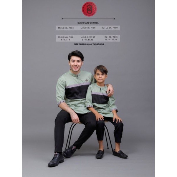 Baju Kapelan Ayah Dan Anak / Baju Kapel Lebaran / Baju Kapelan Lebaran Keluarga / Baju Koko Kapelan 