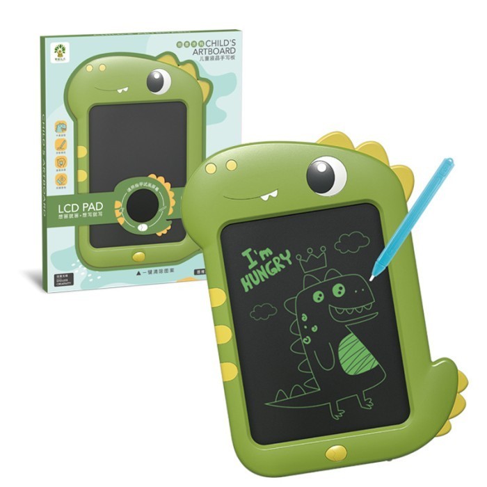 LCD Drawing Board Writing Art Board LCD Pad Tablet Doodle Papan Gambar - Dino