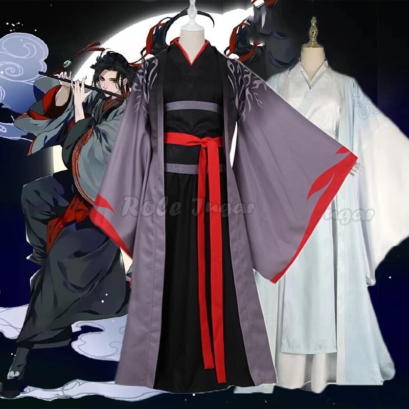 6pcs  Mo Dao Zu Shi Cosplay Wei Wuxian Young Grandmaster of Demonic Cultivation Costume Full Sets Me