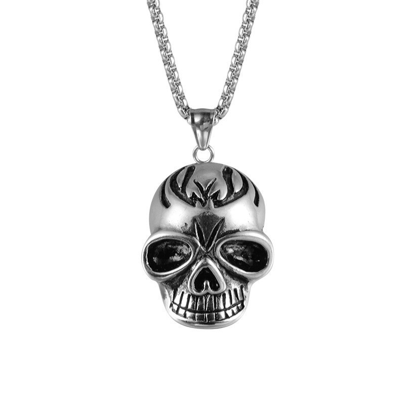 Kalung Desain Unik Pria Kalung Hidung Babi Berlapis Emas Baja Tahan Karat untuk Pria Kalung Rantai B