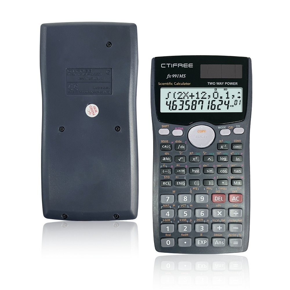 

FX-991MS Murid Ujian Fungsi 401 Kalkuladora Cientifica 12 Digit Kalkulator Ilmiah Sekolah Aksesori Sekolah