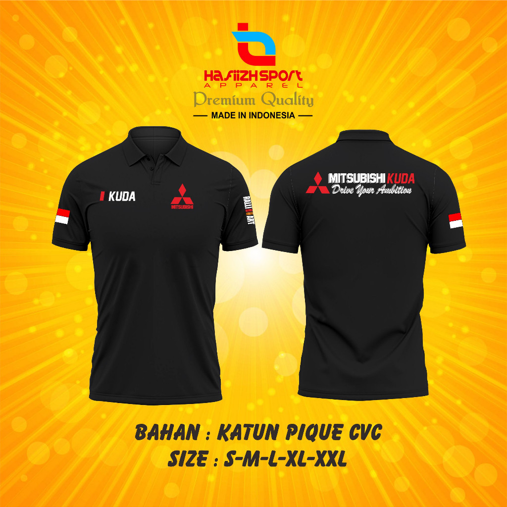 KAOS POLO MITSUBISHI KUDA PREMIUM
