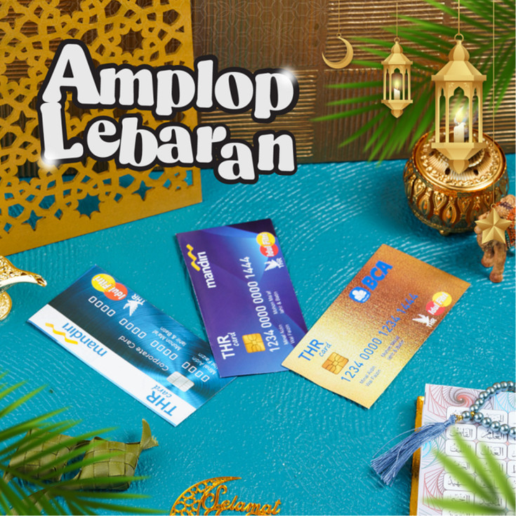 

ISI 10 - 100 LEMBAR AMPAU / AMPLOP LEBARAN lembar 2024 ATM UK 12x7cm