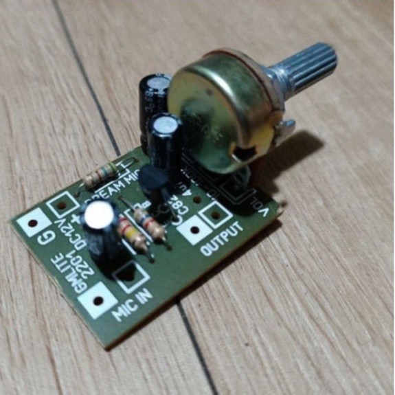 Spro1 KIT PreAmp MIC 1 Transistor + potensio Towa Toa microphone