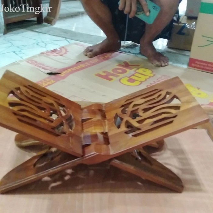 

rekal tempat baca al qur an motif ukir murah