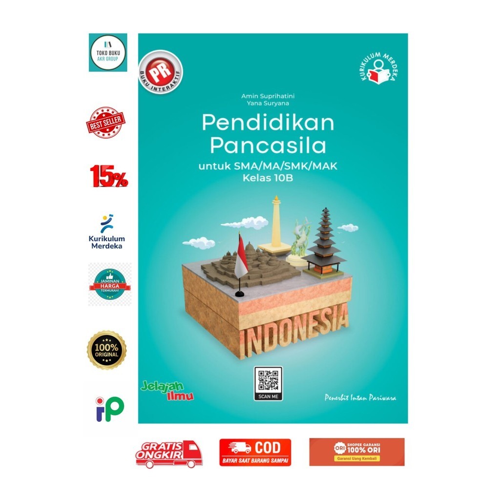 Buku PR/LKS interaktif PKN EDISI 2024 ( Pendidikan Pancasila Kewarganegaraan) SMA Kelas 10 Semester 