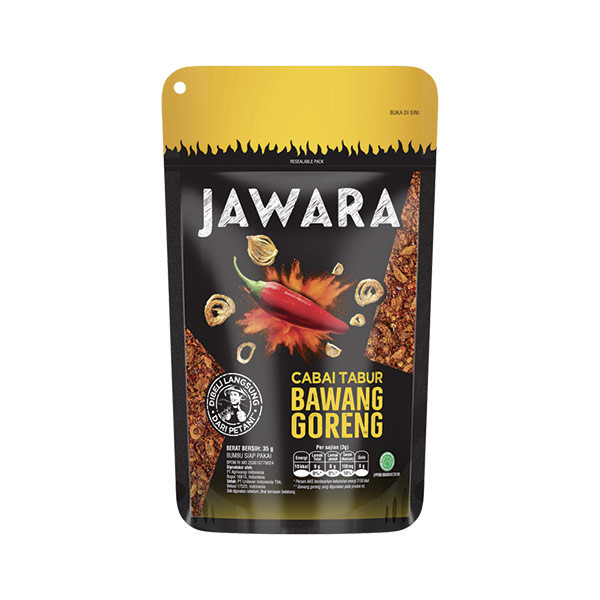 

JAWARA CABAI TABUR BAWANG GORENG POUCH 30 GR