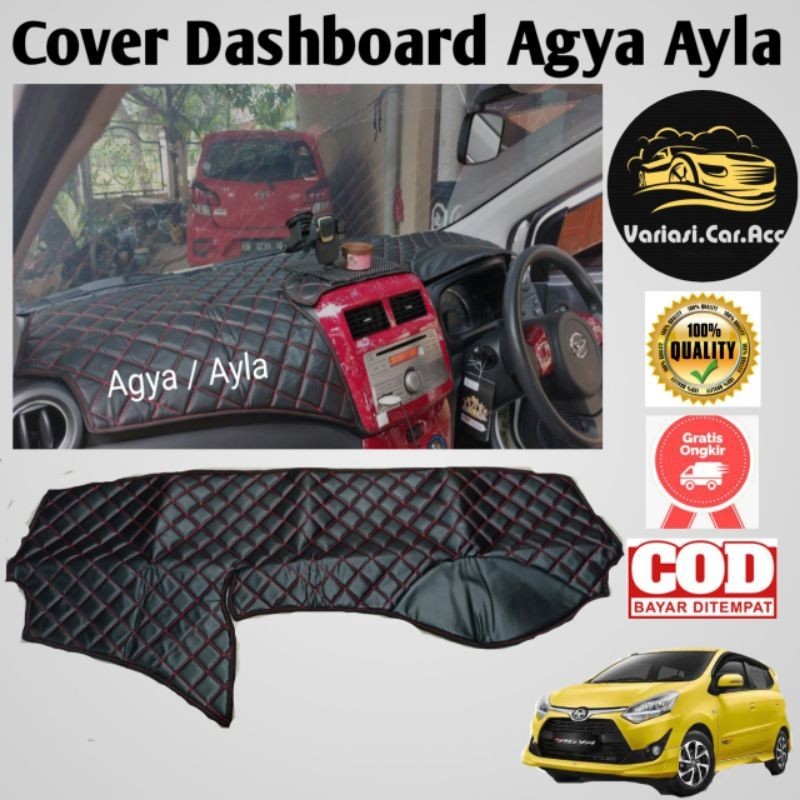 Alas/Cover Dashboard Kulit AGYA AYLA Motif Wajik