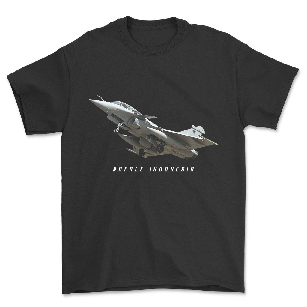 Baju Kaos RAFALE INDONESIA Menhan Prabowo Pesawat Jet Indonesia