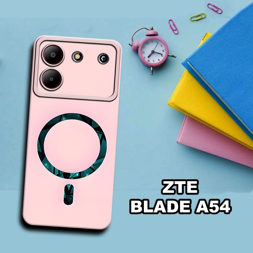 S21-Softcase procamera untuk ZTE BLADE A54  Terbaru - ZTE BLADE A54 - bahan karet lentur-Motif Logo 