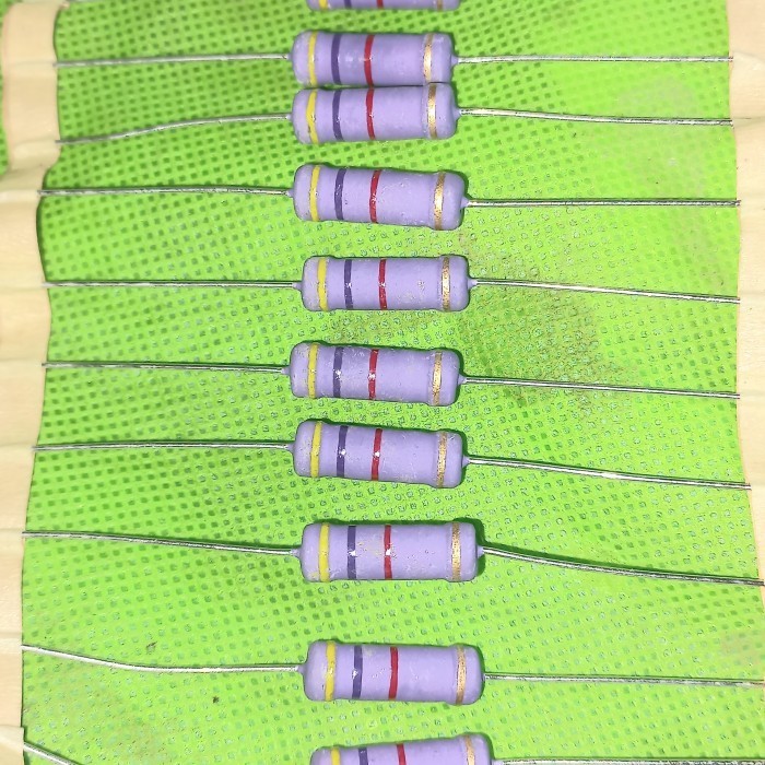 resistor 4k7 3w ungu original japan R 4.7K kilo 3 watt w 3watt 4,7k A Fajar elektro 2