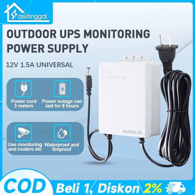 3600mah Ups Mini Dc 12v Back Up Daya Listrik Router Wifi /Modem Waterproof/Kabel Daya Khusus Kamera 