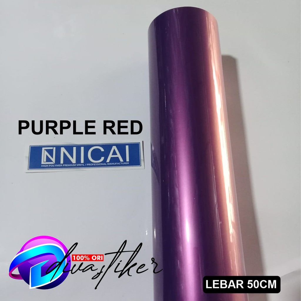 Stiker skotlite Lembayung warna Purple Red nicai stiker untuk motor dan mobil stiker termurah dan te