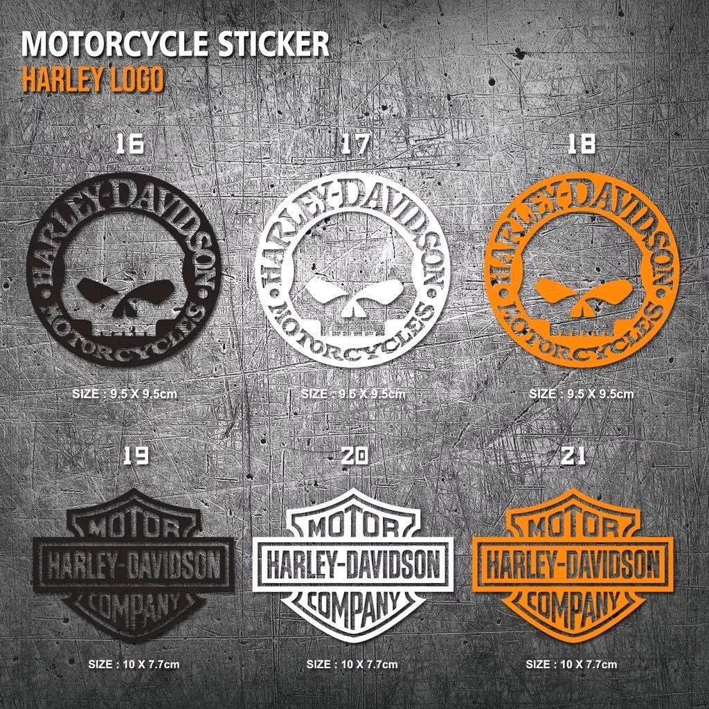STIKER CUTTING STICKER  Motor Helm Mobil Logo Harley Davidson Katalog 04 FREE FOR CUSTOM