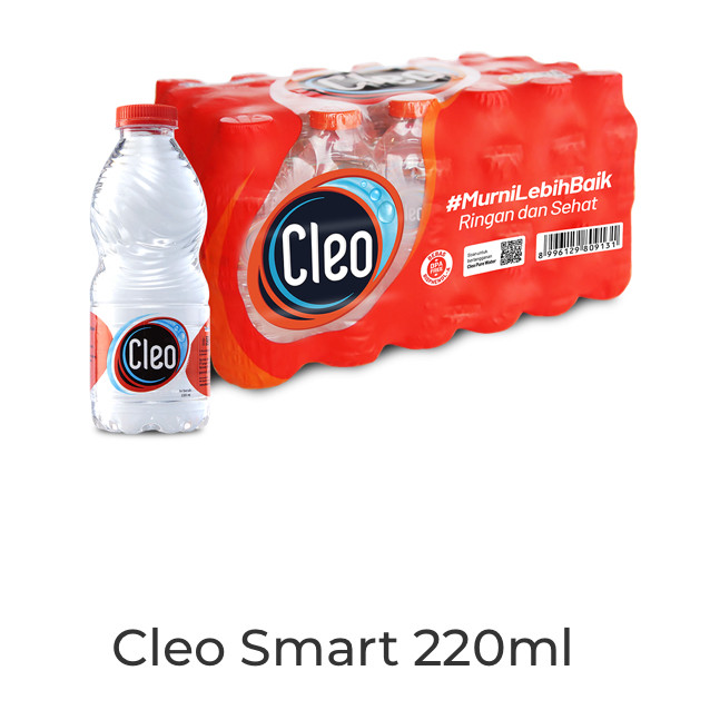 

Air Mineral Cleo Botol 220 ml 1 Krat isi 24