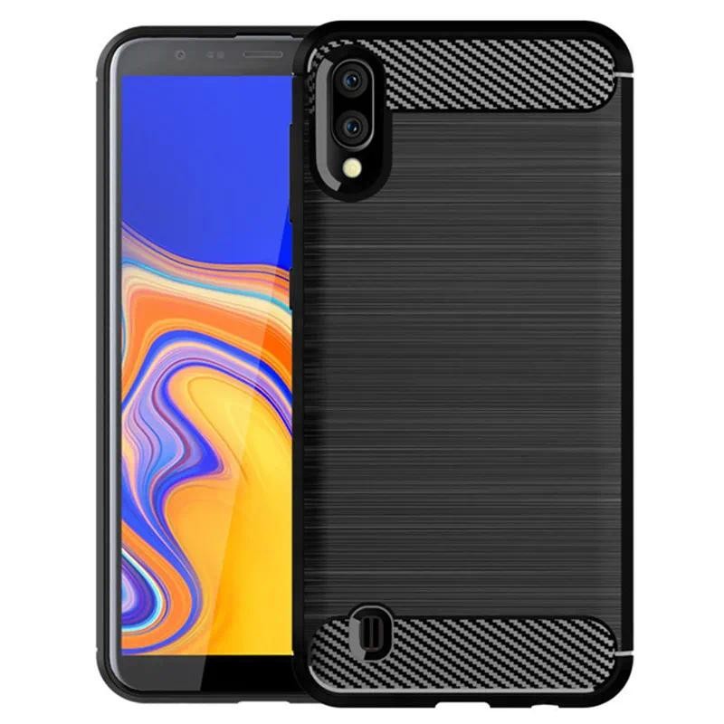 For Samsung Galaxy A10 Samsung M10 Galaxy m 10 case casing Soft Silicone Carbon Fiber Back cover