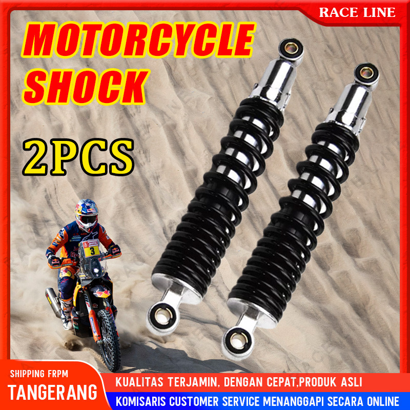 2 Buah Shock Belakang Wave, Shockbreaker Kualitas Tinggi untuk Motor - Cocok untuk Semua Jenis Motor
