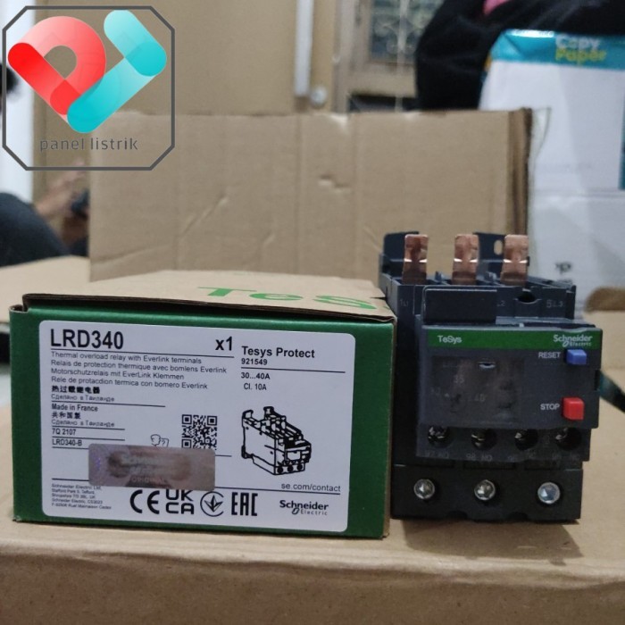 SCHNEIDER LC1D THERMAL OVERLOAD RELAY LRD340 30...40 A LC1D65A, LC1D50A, LC1D40A