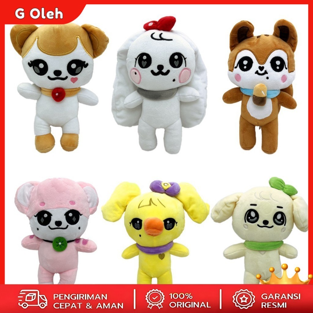 G Oleh  Boneka Kelompok gadis Korea IVE cherry Boneka Jang Won Young minive Plush Doll YUJIN Doll Ch