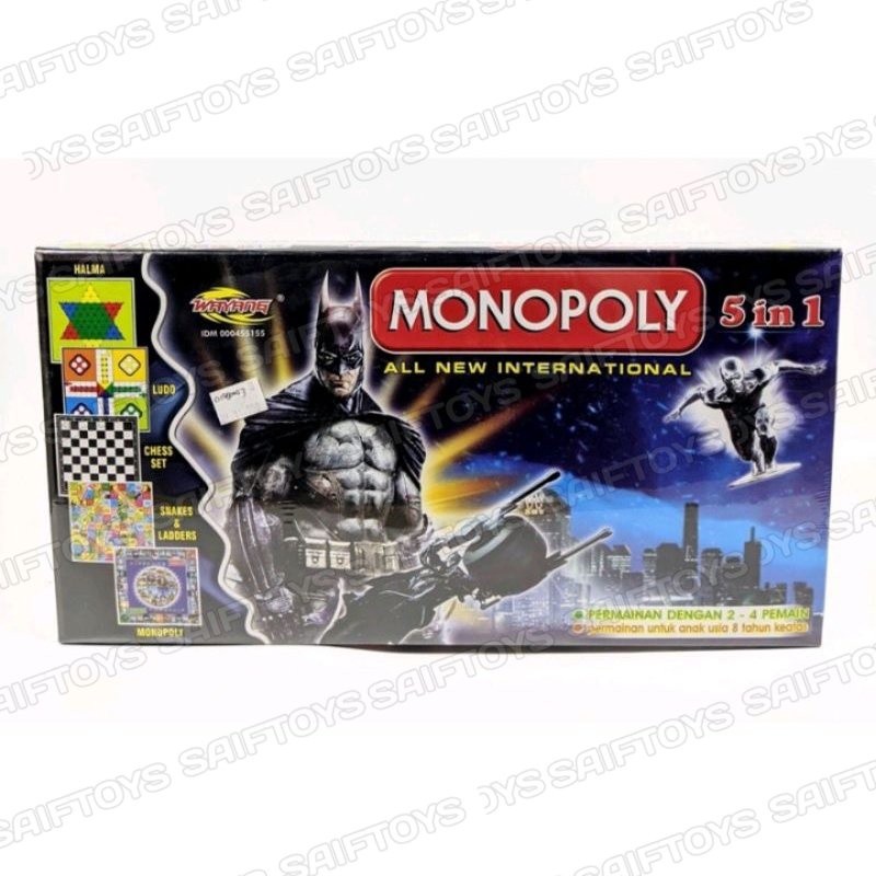 Monopoli besar 5 in 1 / Mainan Anak Monopoli Besar / Mainan Monopoli 5 in 1