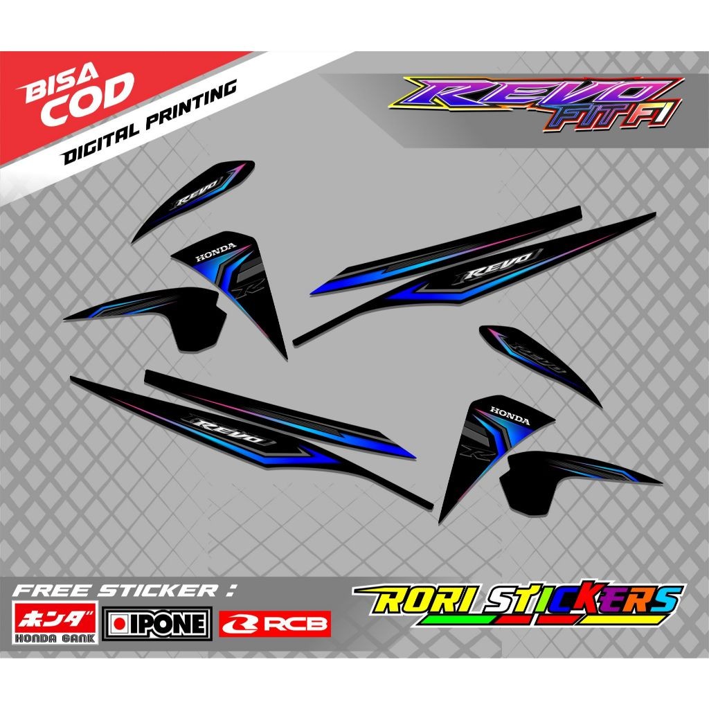 STRIPING VARIASI HONDA REVO FIT FI / STIKER LIST MOTOR HONDA REVO FIT FISTRIPING VARIASI HONDA REVO 